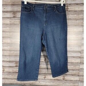 Gloria Vanderbilt Womens Capri Jeans Denim All Around Slimming Effect Size 14P
